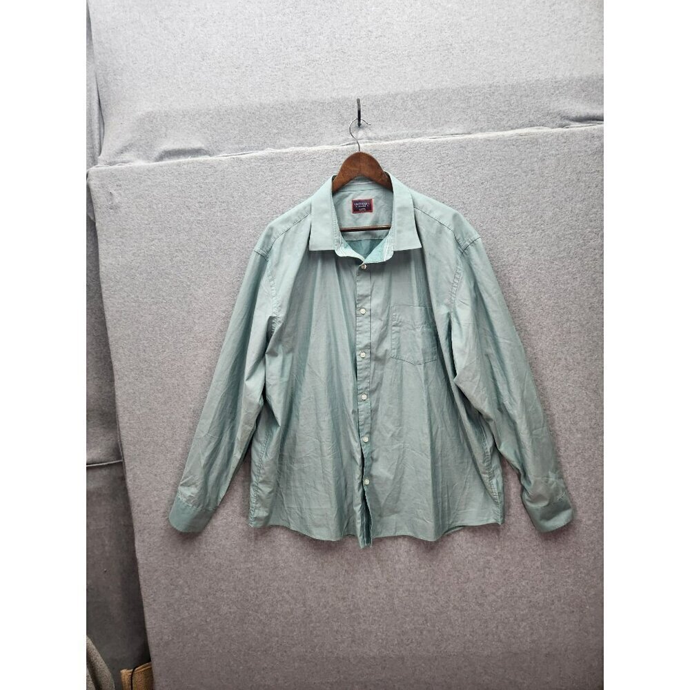 Untuckit Mens XXX-Large Arlington Green Button-Up Shirt